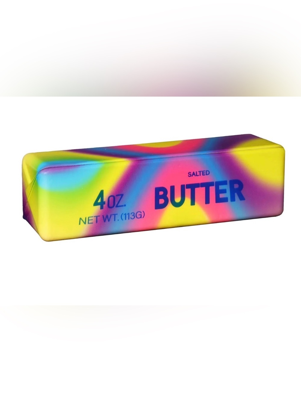 Rainbow Butter Squishy Toy, a slow-rising foam stress-relief/sensory fidget NIP